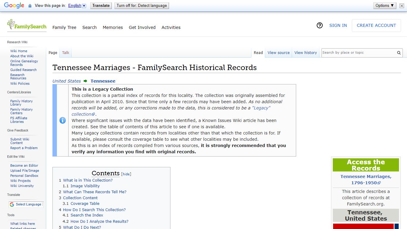 Tennessee Marriages - FamilySearch Historical Records ...