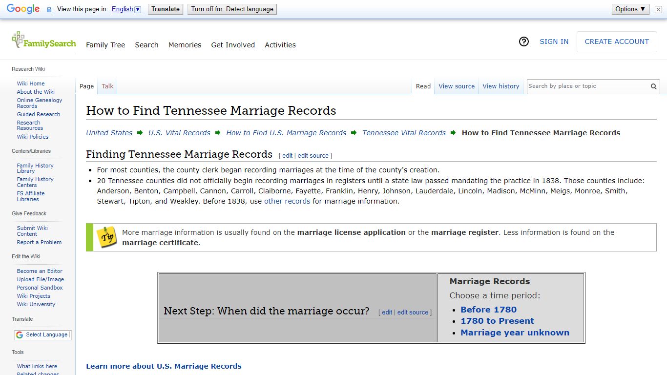 How to Find Tennessee Marriage Records • FamilySearch